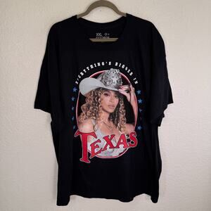 Beyonce Cowboy Carter Tour Shirt XXL Everythings Bigger in Texas Houston Merch